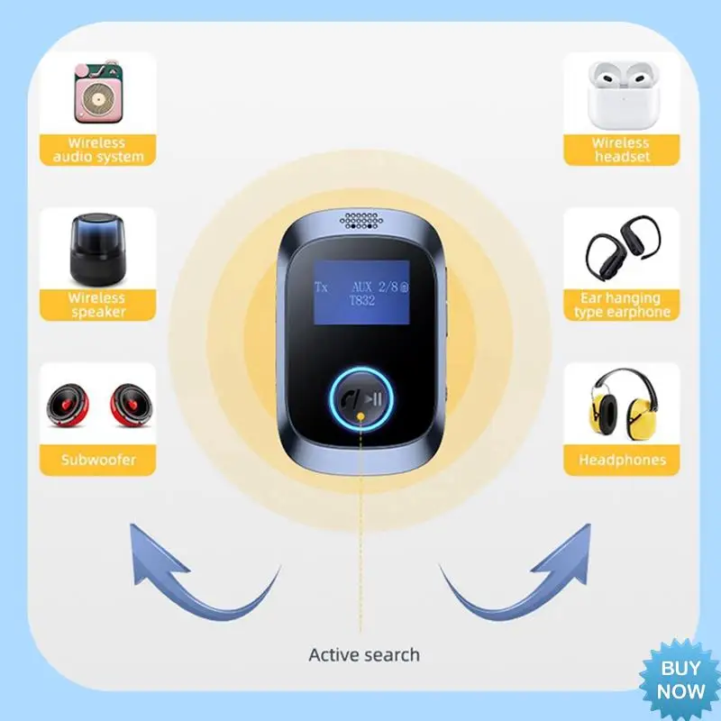 

A47Z Bluetooth Multi-Function Audio Adapter Wireless Adapter Stereo Music 3.5Mm AUX Lossless Music Wireless Adapter