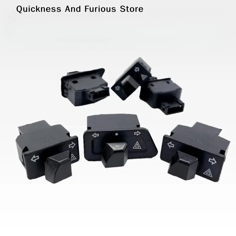 【MO】2Pcs 1Pc Motorcycle Turn Light Start Switch Double Flash Switch Scooter Moped Emergency Button for   Accessories