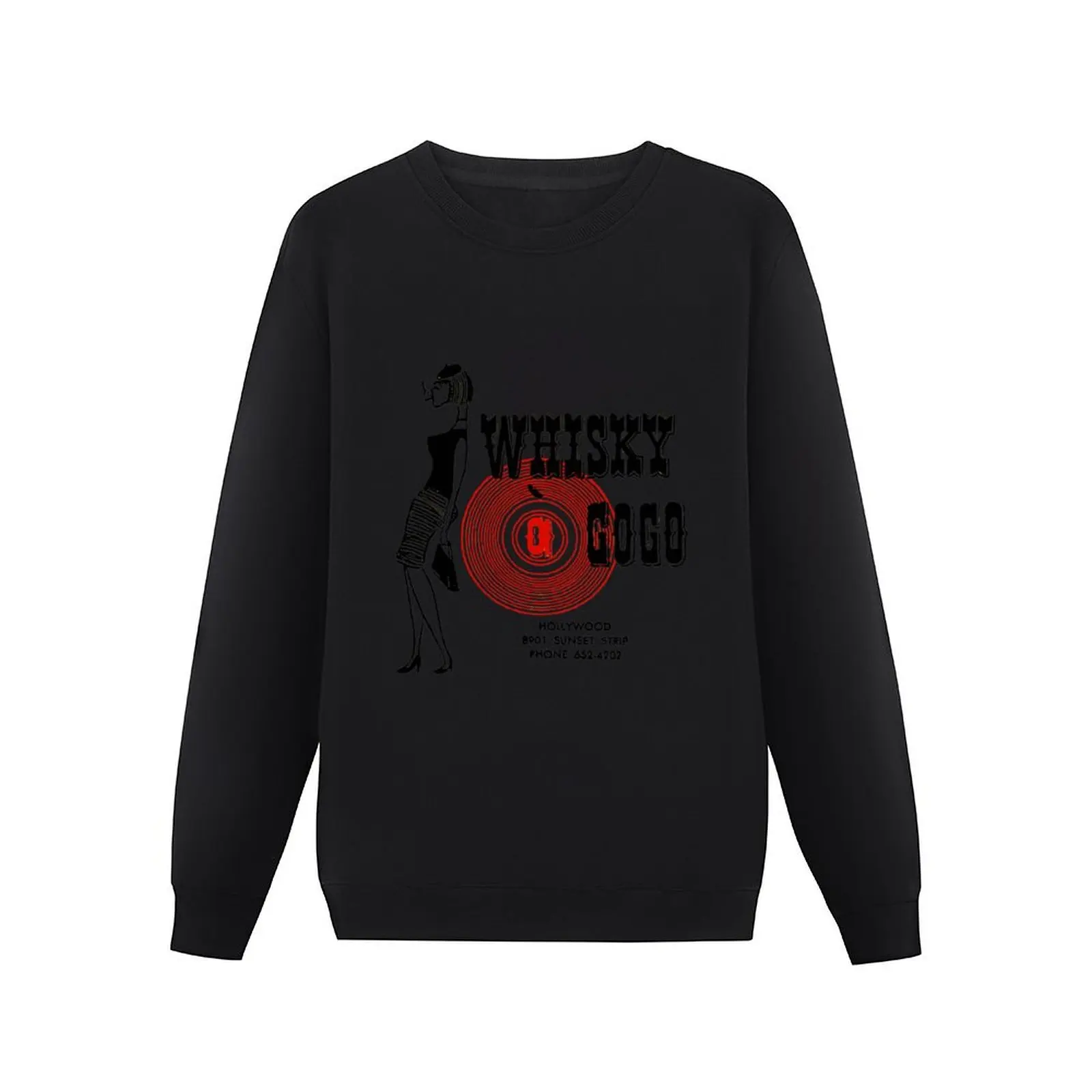 Whisky A GoGo Vintage Poster Restoration Digital Painting Retro Band Gig Poster T-Shirt.png Pullover Hoodie