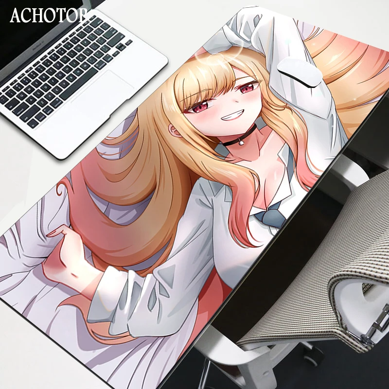 Kawaii podkładka pod mysz dla graczy podkładka pod mysz Anime Sexy podkładka pod mysz podkładka pod mysz do gier SetupMy Dress-Up kochanie Mausepad na biuro Deskmat Xxl