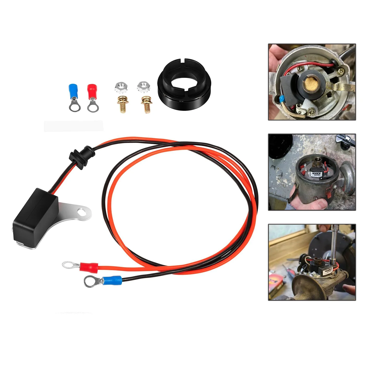 TML 1281 Ignition Conversion Kit Fits for Ford 8 Cylinder 1957-1974, Replacement for Pertronix Electronic Ignition