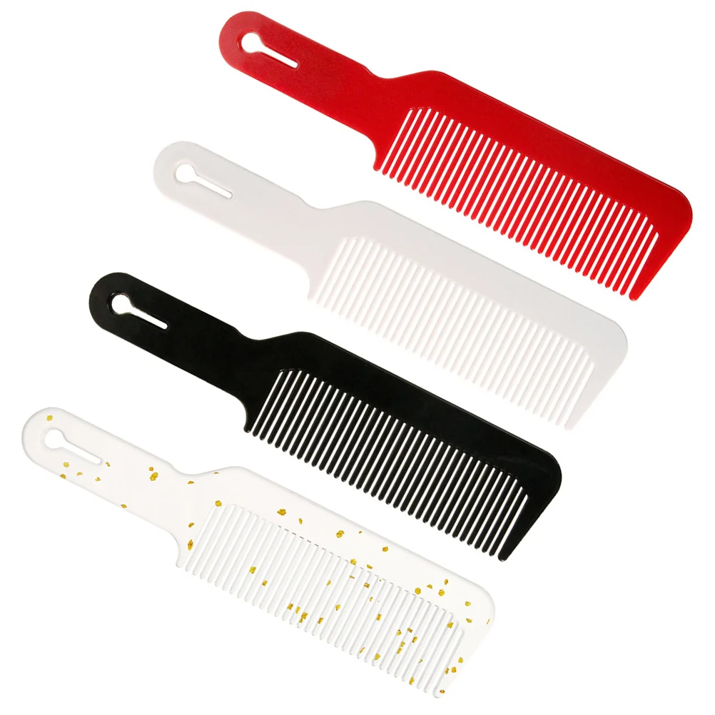 

4pcs Flat- Push-scissor Combs Durable ABS PP Ergonomic for Hair Cutting Styling Beard Trimming Use Portable