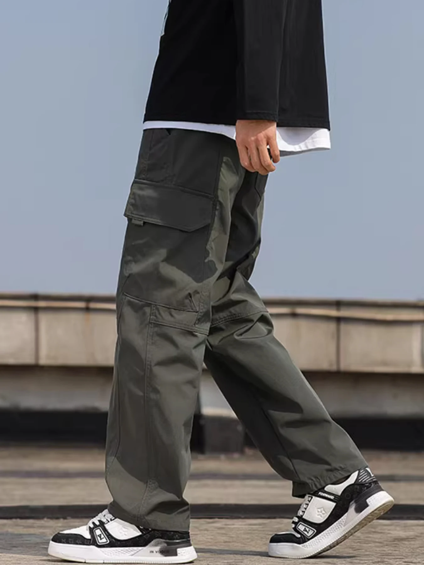 

High Stretch Pocket Durable Cargo Pants Mencomfy Mens Breathable Comfy Hiking Cargo Pants Elastic Waist Casual Trousers For Men