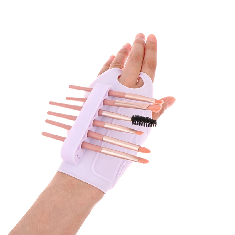 1pcs Multiple Colors Silicone Gel Wrist Brace Glove Makeup Assistive Wristband Makeup Tools