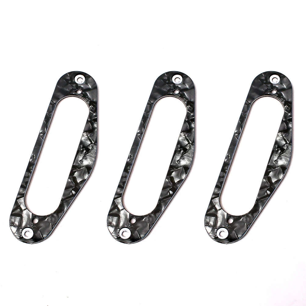 

3pcs GB405C Guitar Pickup Frame Mounting Ring Single Coil Flat Humbucker Pickup Ring Inner Hole Width 15mm for TL Style Electric