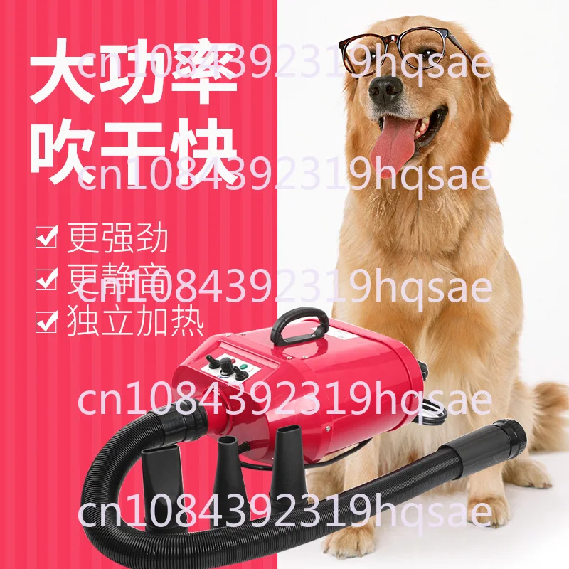 

A22 Large Dog Pet Shop Dedicated Dog Electric Heating High Power Double Motor Water Blower Golden Retriever Hair Dryer