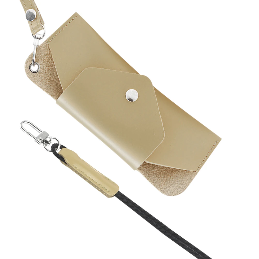 

Glasses Case Outdoor Portable PU Eyeglass Pouch Hanging Neck Bag Travel Convenient Storage Sunglasses Supply Lightweight