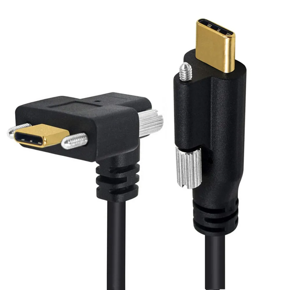 

Double ear strap fixed screw 3.1 type-c public computer hard drive cable, mobile phone laptop PD fast charging cable 5A cable 4K