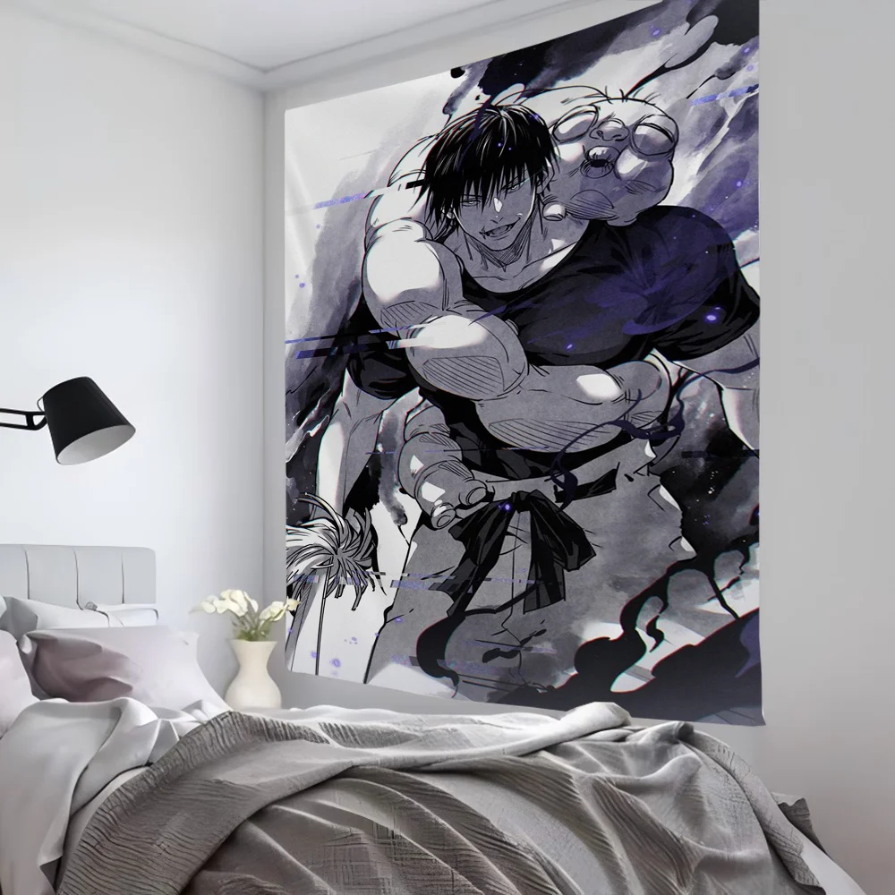 Toji Fushiguro Anime Jujutsu Kaisen Tapestry Room Decor Wall Cloth Party Hanging Background Room Decor Baby Room