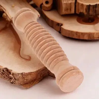 

Wooden Massage Roller For Foot Leg Back Muscles, Fascia Muscle Roller Stick, Lymphatic Therapy Tool, Anti-Cellulite Body