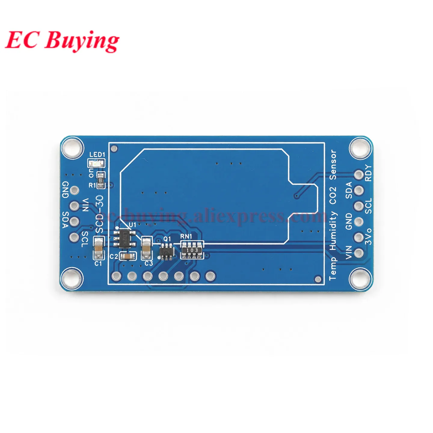 SCD30 Air Quality Temperature and Humidity Sensor Module for CO2 and RH/T Measurement of Carbon Dioxide Gas Sensors UART I2C