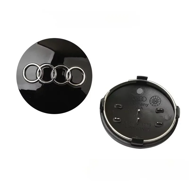 For Audi A1 A3 A4 A5 A6 A7 4pcs 60/61/68/69mm Car Wheel Center Hub Cap Rim Cover For Audi C7 C6 C5 B5 B6 B7 B8 B9 D3 Q3 Q5 Q7 TT