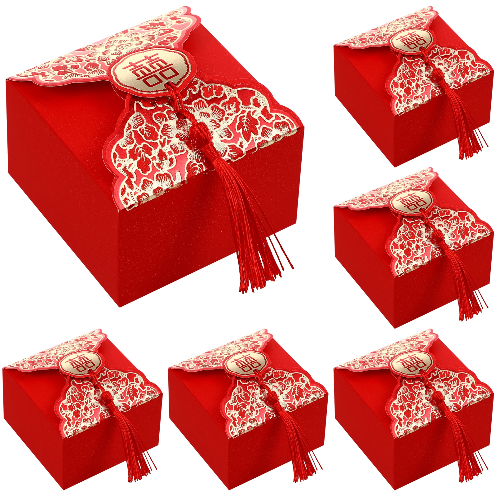 

20 pcs Candy Bag Gift Box Wedding Party Favor Boxes Decorative Portable Chinese Style Bridal Shower Container