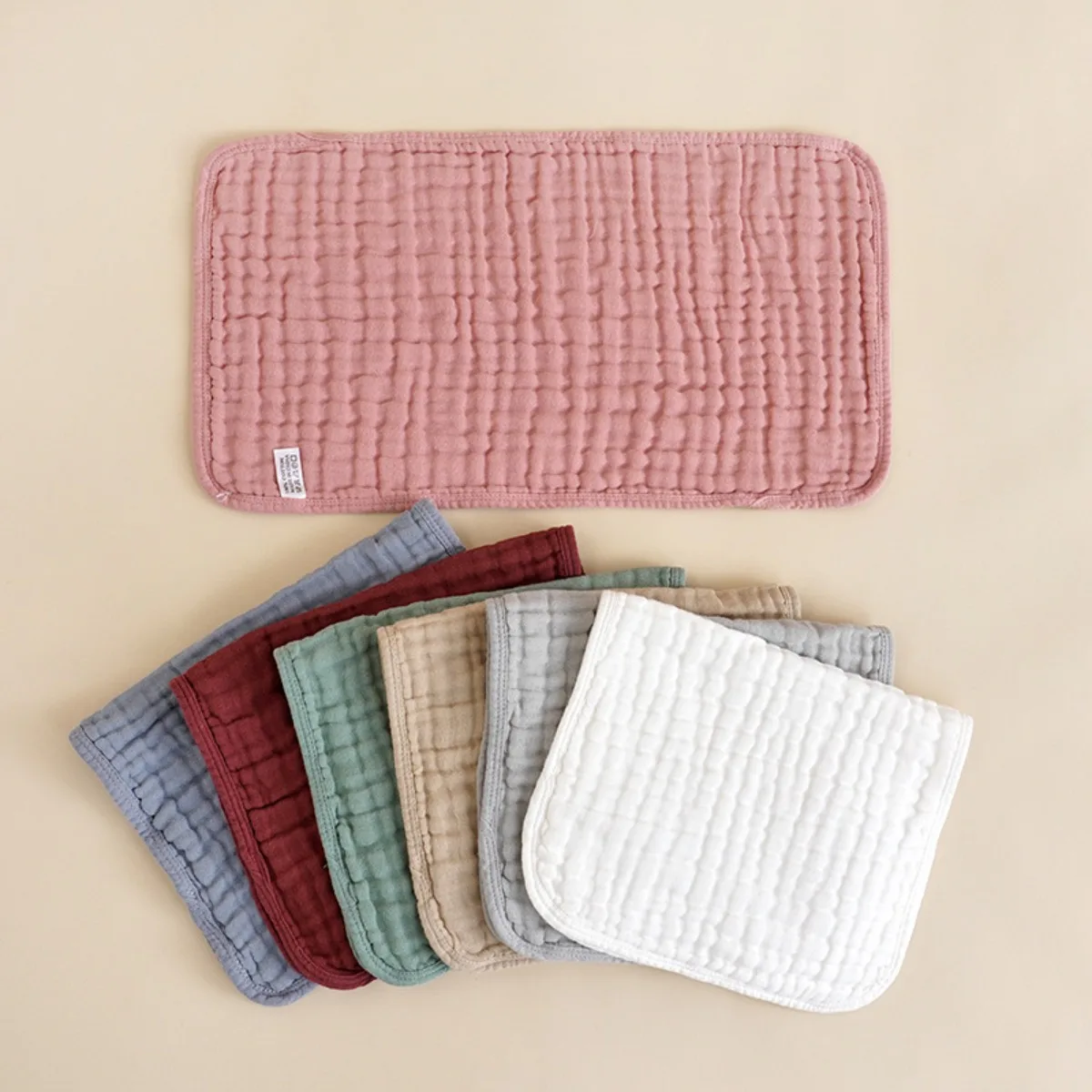 

Baby Burp Cloths 6-Layer Ultra Absorbent Cotton for Baby Drool and Messes - Soft Safe & Gentle Baby Burp Cloths for Baby - Multi