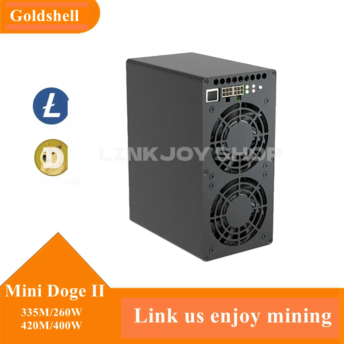 

Mini Doge II LTC & Doge Coin 335MH/S 260W 420MH/S 400W Home Miner With 750W Low Noise PSU