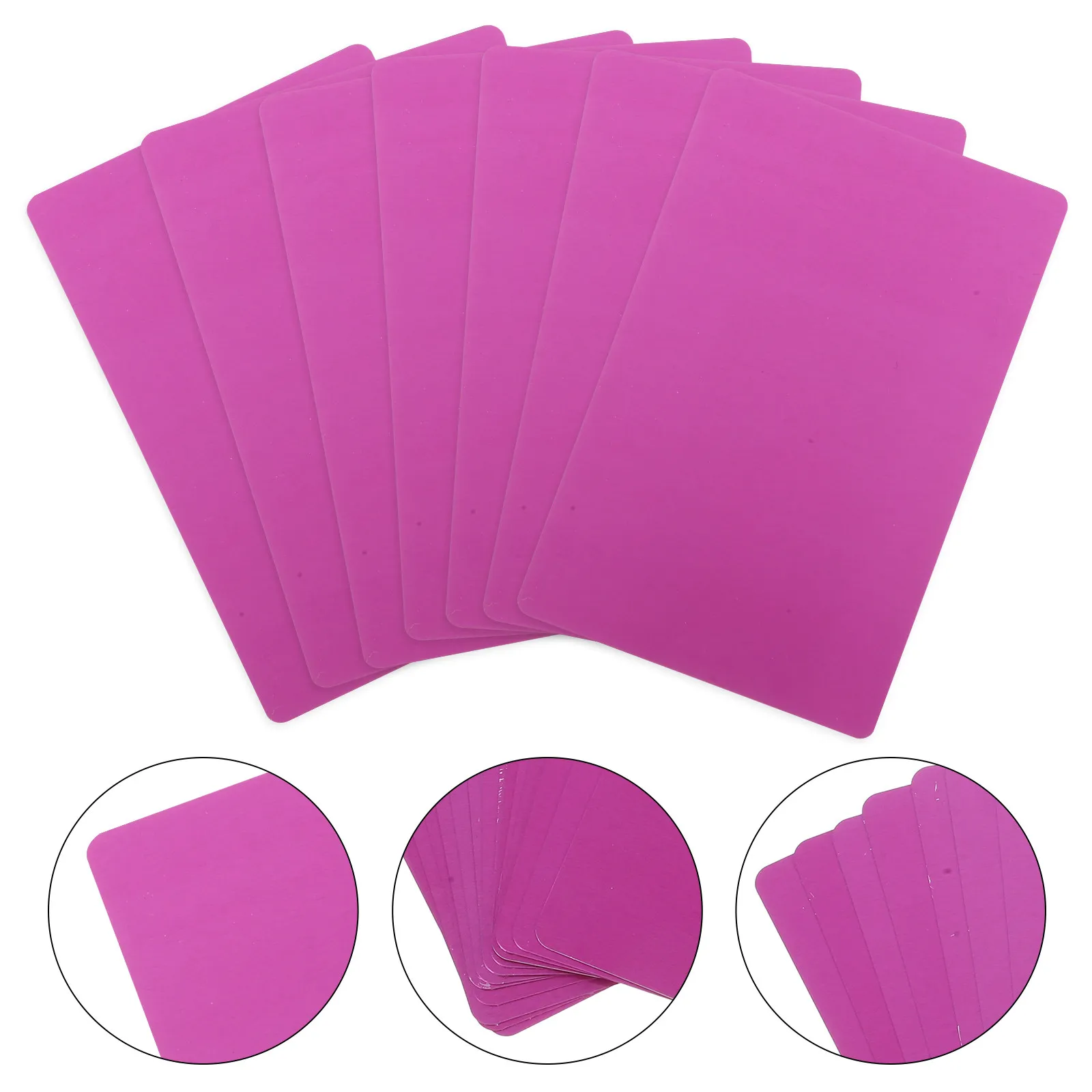 

15Pcs Aluminum Metal Business Cards Blank 0.5mm Thickness Sublimation Heat Transfer Engraving DIY Printing Name Cards