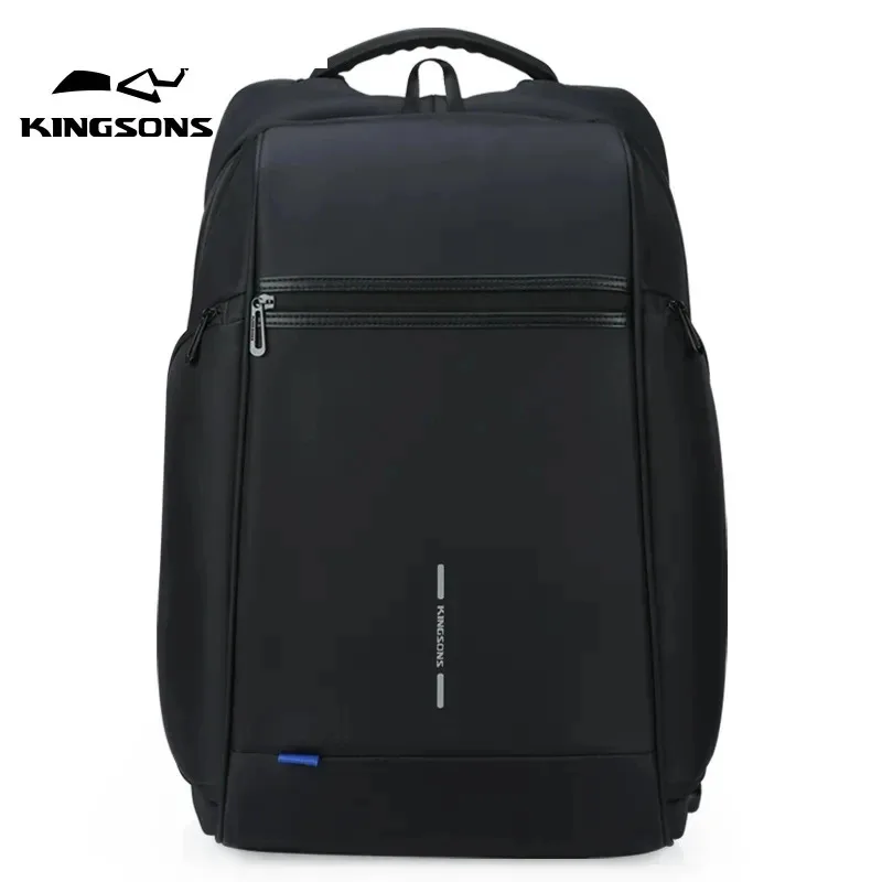 Kingsons 15 17 inch Laptop Man Backpack USB Recharging Multi-layer Space Travel Male Bag Anti-thief Mochila