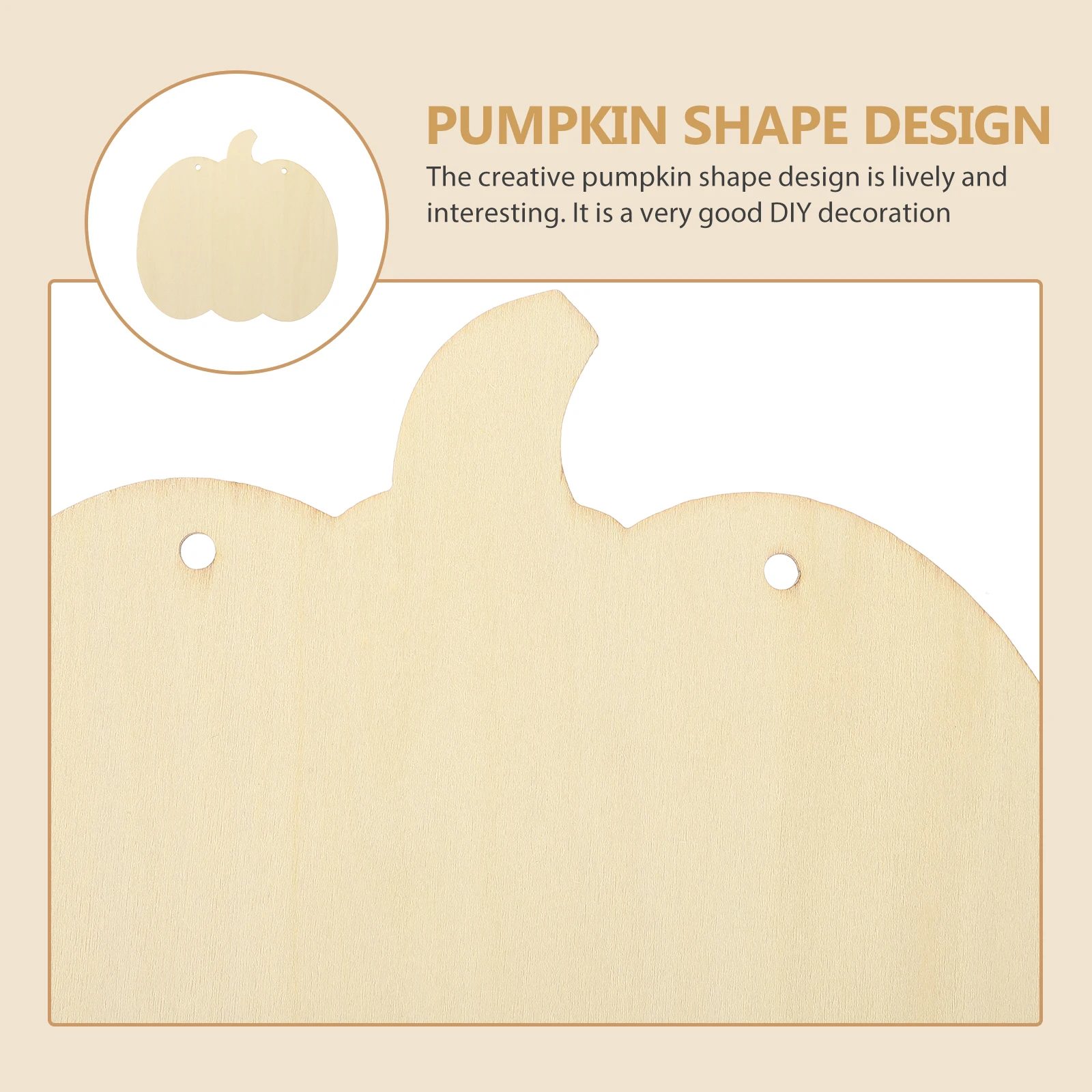

12pcs Wooden Pumpkin Tags Diy Crafts Halloween Decor Blank Wood Slices Unfinished Pumpkin-Shaped Wood Chips Wall Hanging