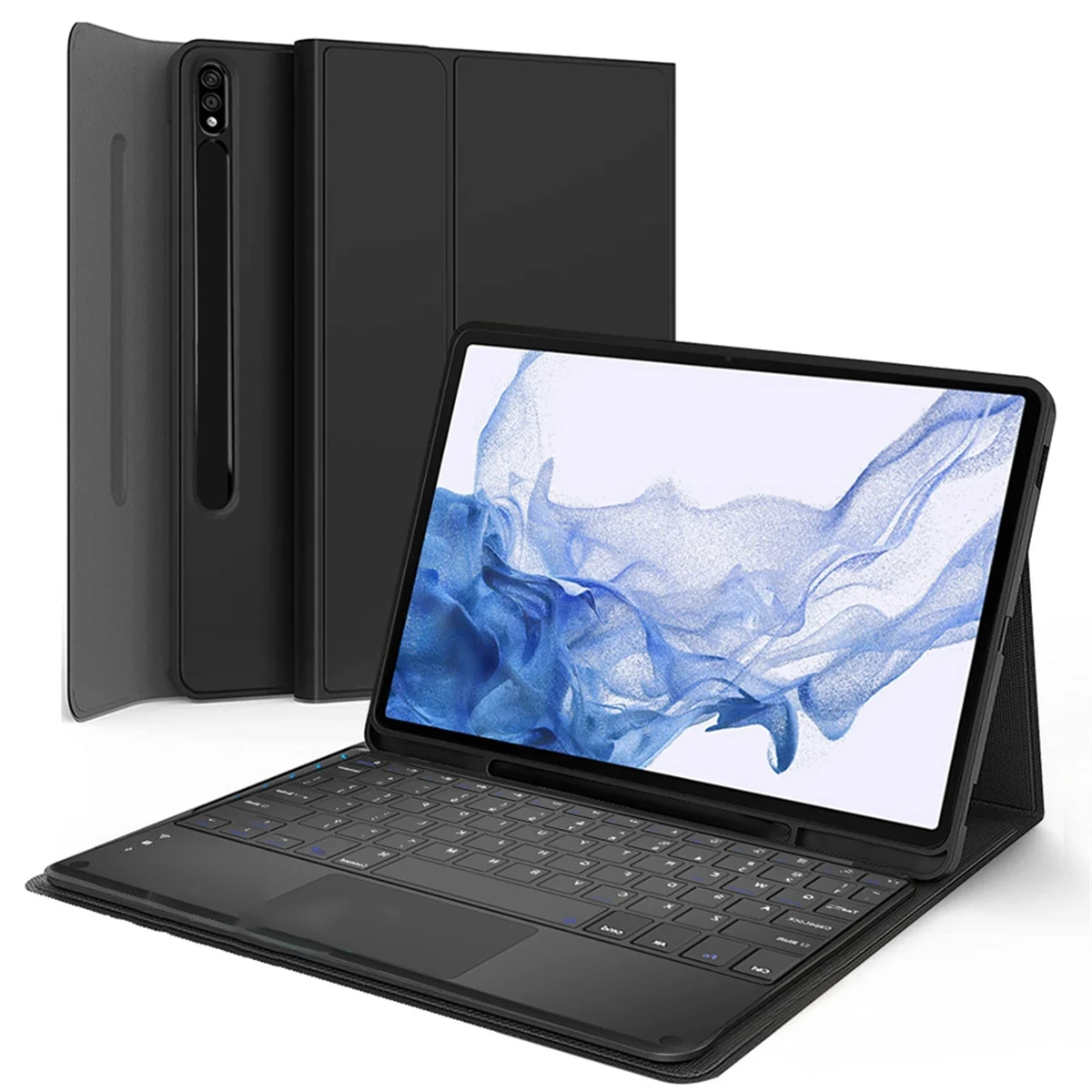 AT87-Para Samsung S9 11 Polegadas Tablet Capa para S9 Bluetooth Teclado Sem Fio Caso com Teclado
