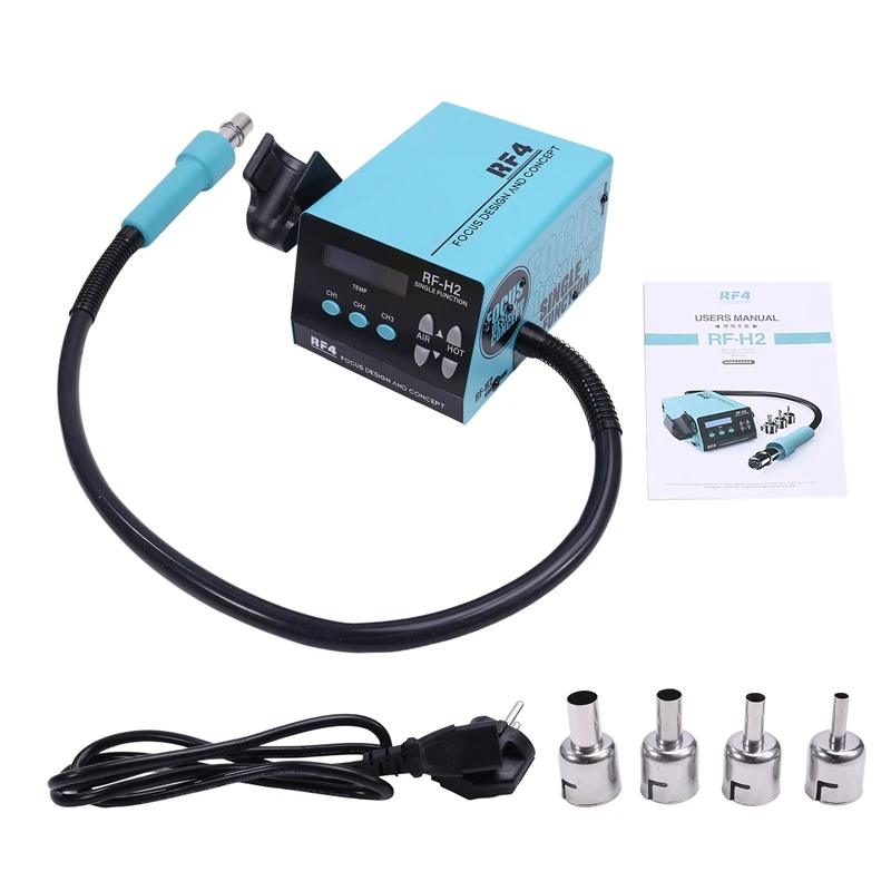 RF-H2 1000W Fast Desoldering Hot Air Tool Soldering Station Digital Intelligent BGA Rework Station To PCB Chip