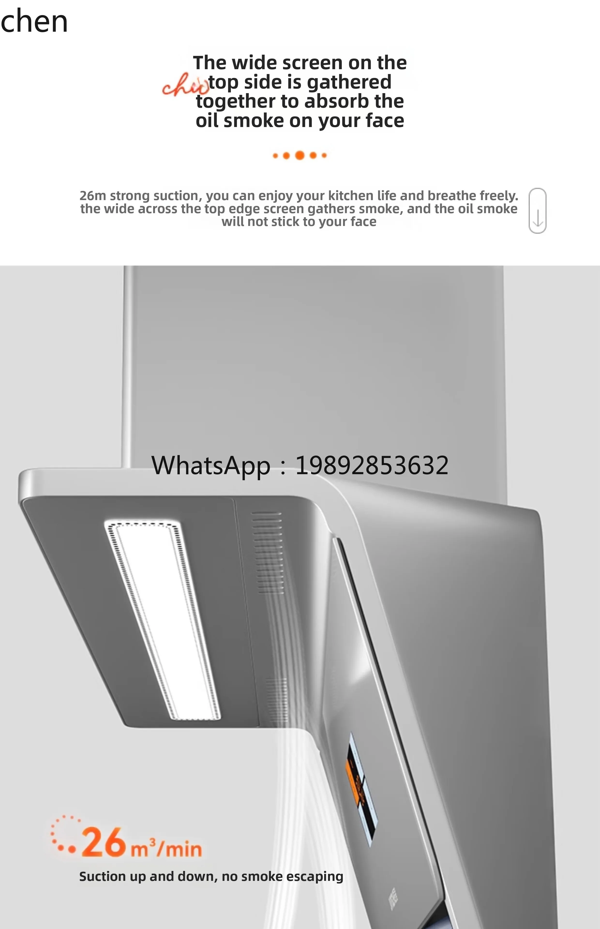 kitchen large suction top side double suction silent smoking oil suction machine stove