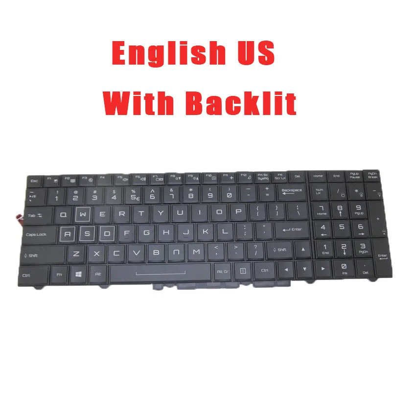 

Laptop Keyboard For Origin PC EON15-X EON17-X 2017 EON17-SLX 2017 English US With Backlit Black New