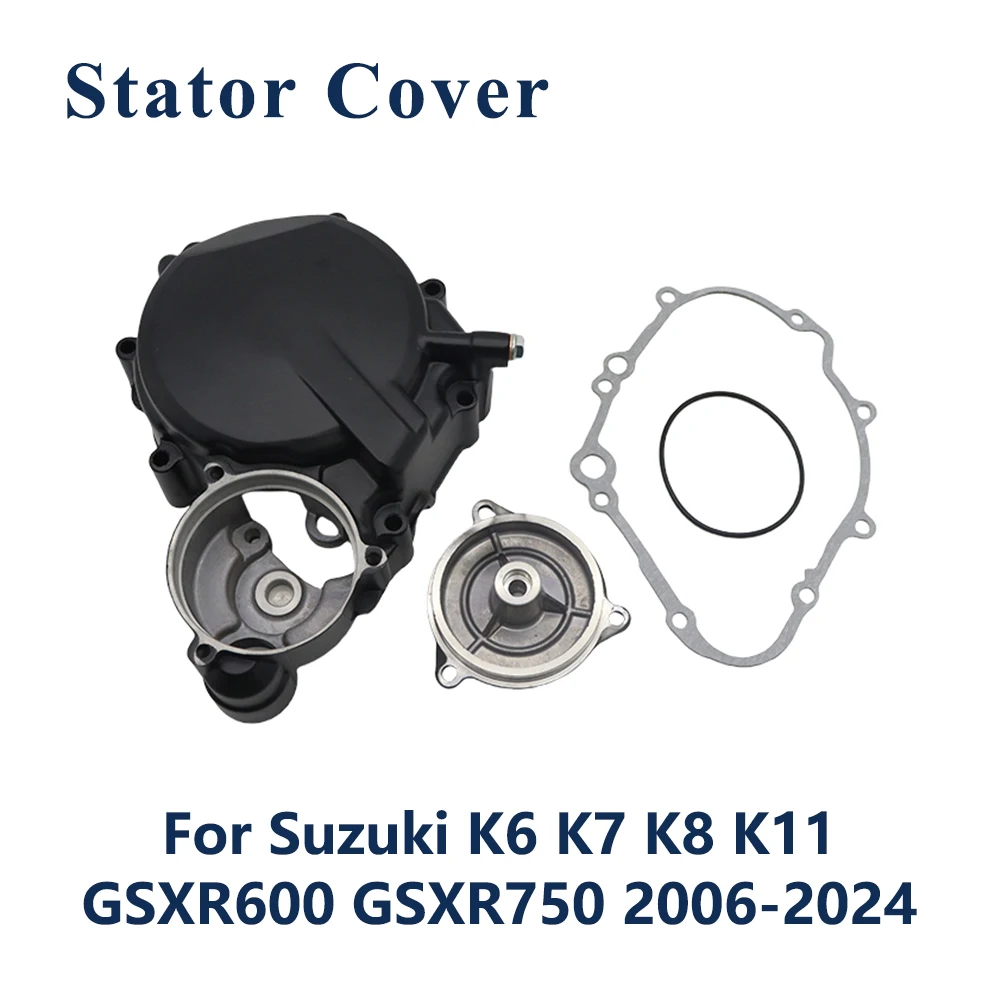 

For Suzuki GSXR 600 750 GSXR600 GSXR750 2006-2024 Motorcycle Accessories Left Crank Case Cover Engine Stator Cover