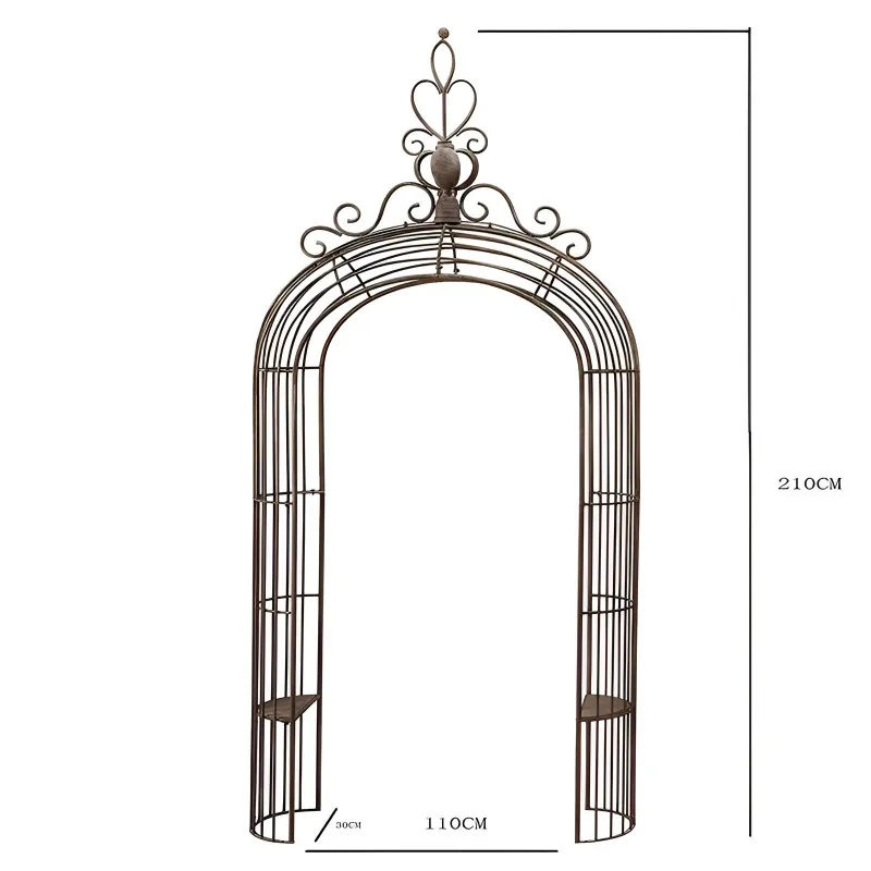 Arch flower rack gardening climbing vine rack vine rose clematis climbing decoration European garden assembly plant