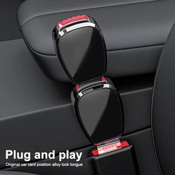 1/2PCS Car Seat Belt Clip Extender Auto Safety Belt Extension Thick Insert Socket Extender Safety Buckle Seat belt buckle plug