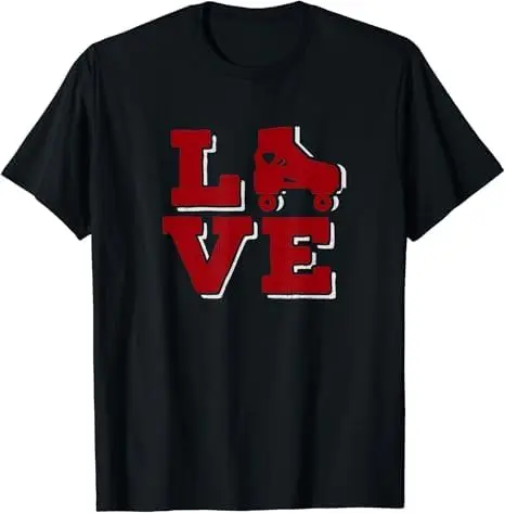 Roller Skate Love Roller Skating Derby Skate Trainer T-Shirt