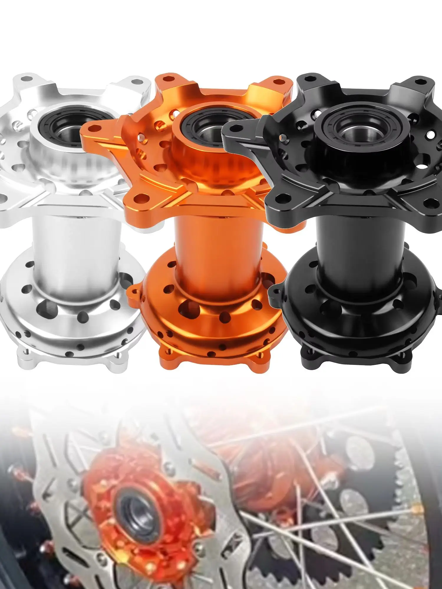 Motorrad Vorder- und Hinterradnabe CNC Aluminium für KTM HUSQVARNA GASGAS SX XC SXF FC TC MCF EX 2016-2023 Motocross Zubehör