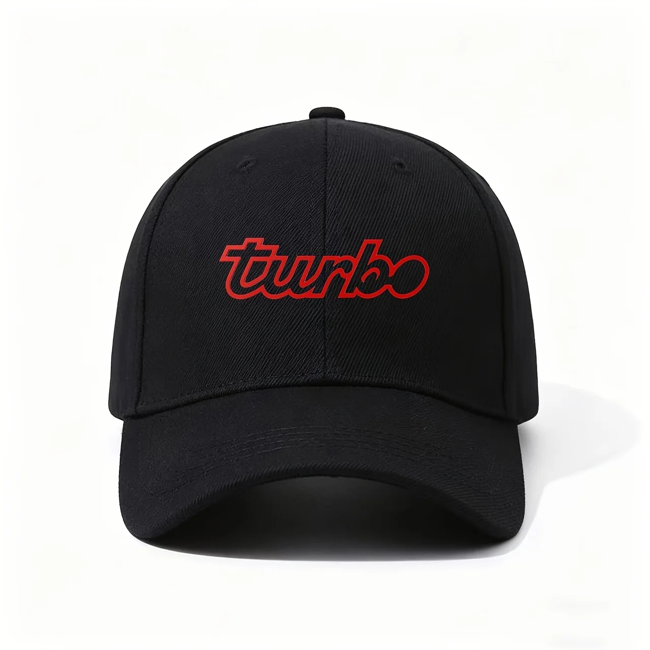 Baseball Cap, Displaying The Bold Red Turbo Script, Sleek And Automotive-Inspired Design, Great for Car Enthusiasts And Speed Lo
