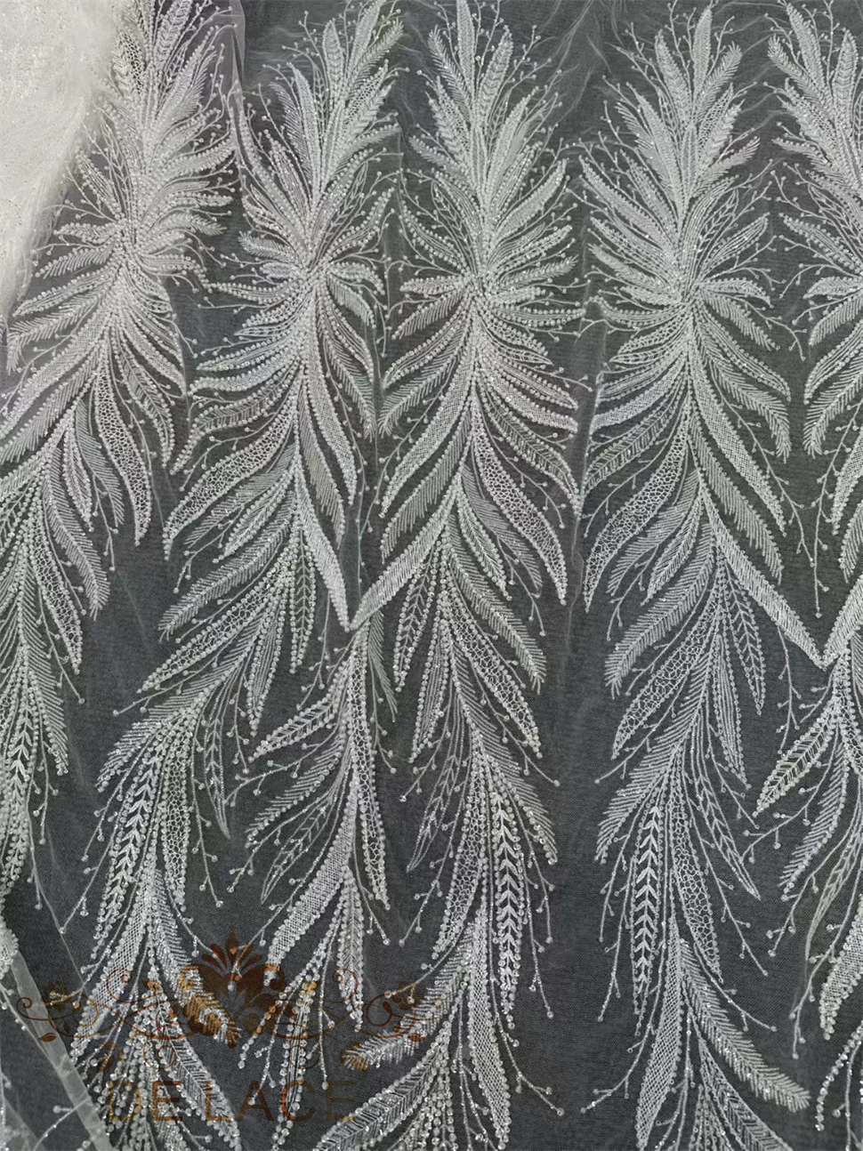 

МОЯ великолепная тяжелая свадебная кружевная ткань с бисером, высокое качество, вышитое кружево с кружевной тканью для свадебного платья из бисера