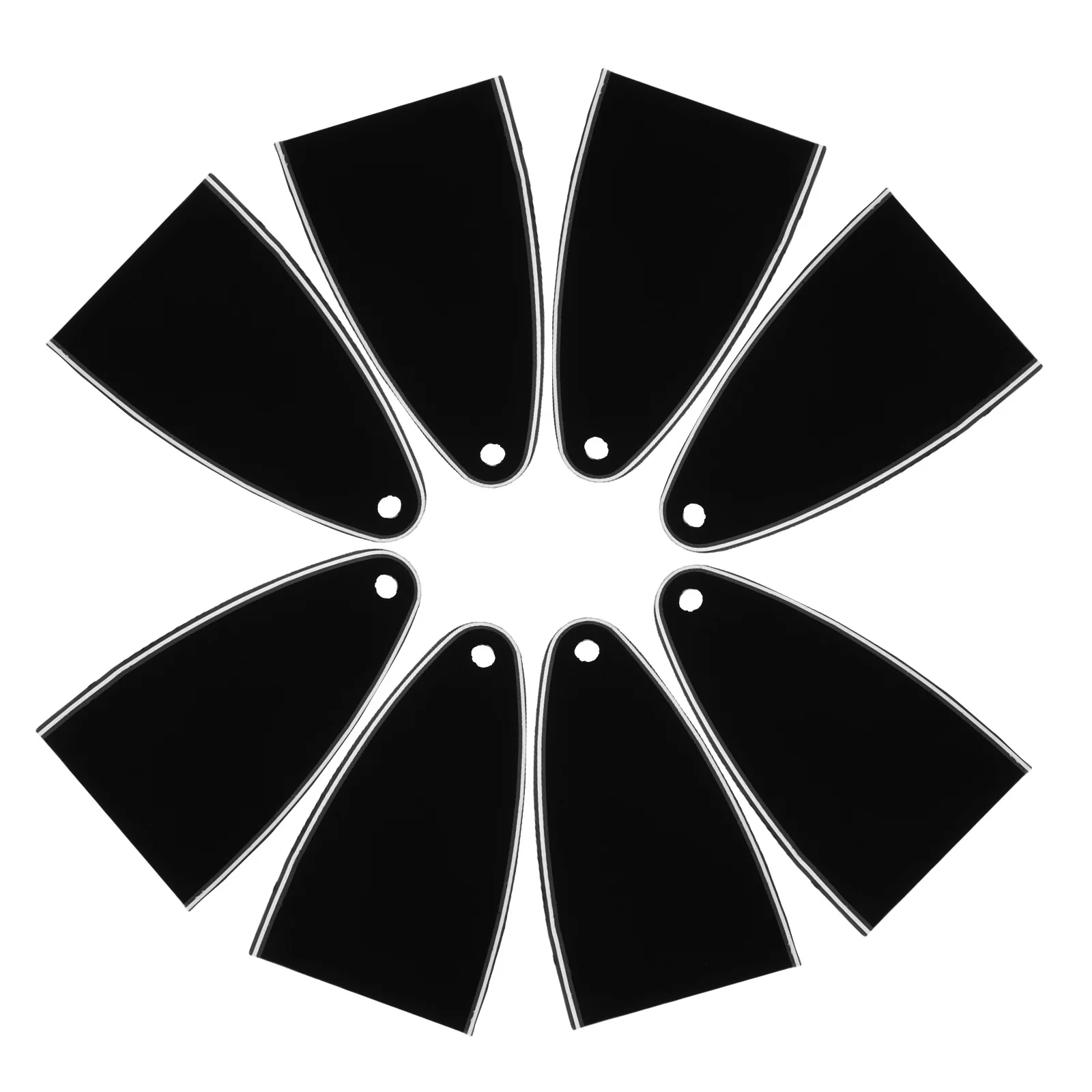 

8pcs Electric Bass Guitar Neck Plate Plastic Truss Rod Covers Durable Precision Fit For Bass Electric Guitar Maintenance