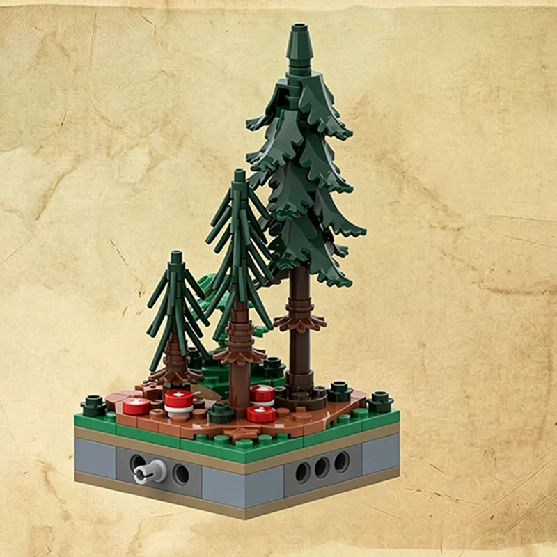 Creators Plant Series Model MOC Building Bricks Common Spruce Modular Technology Gifts Holiday Assemble Toys Suit Display