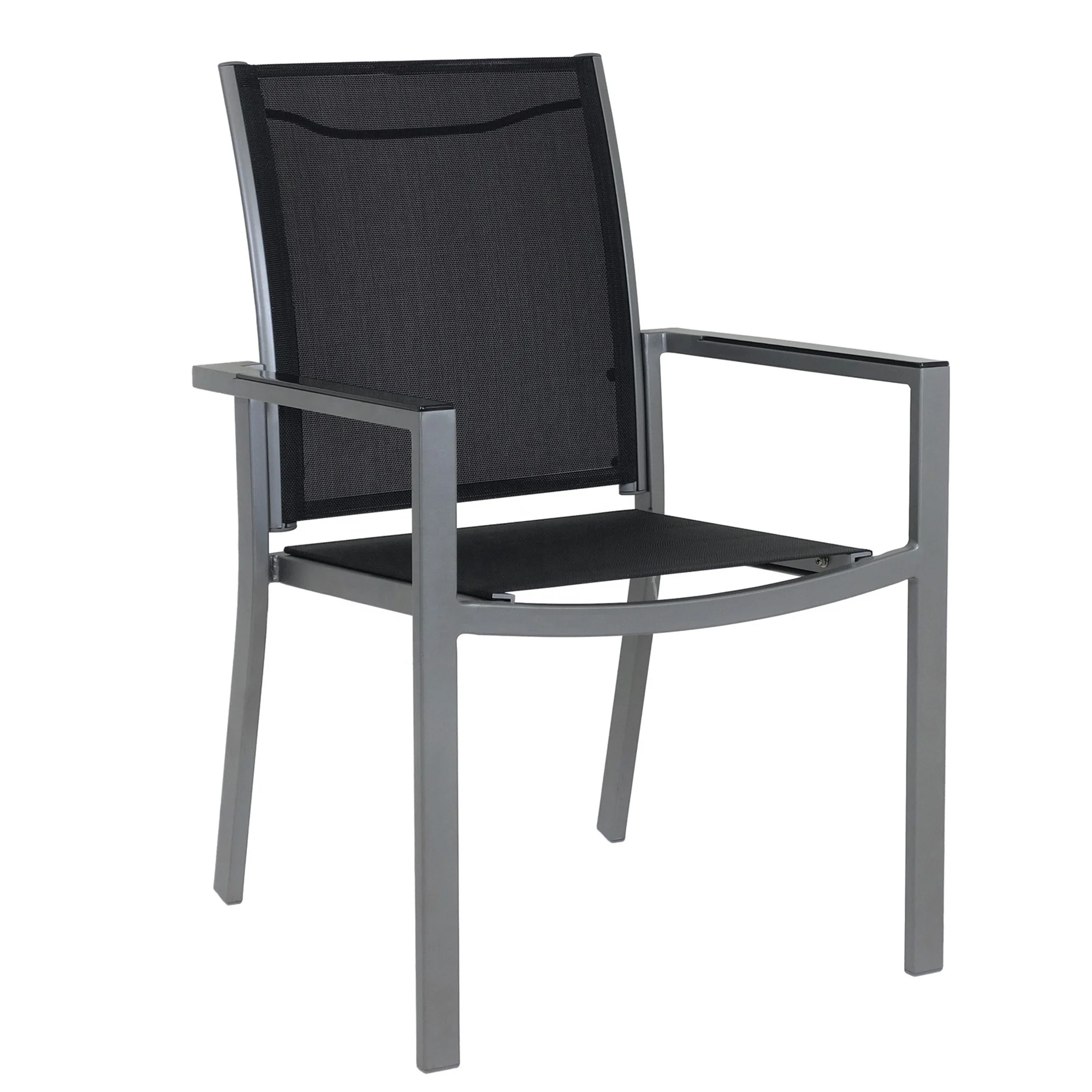 Aluminum Furniture Chair Thicken Back Chair Household Outdoor Metal Dining Coffee Chair