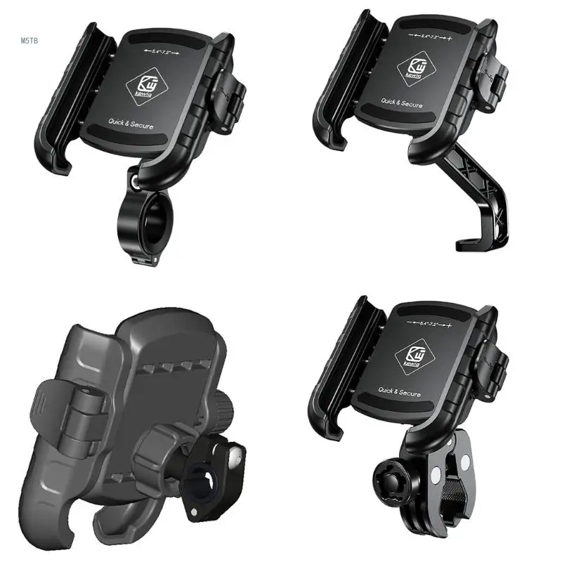 

Aluminum Alloy Motorcycle Phone Mount with Vibrations Dampener Silicone Pad ATV Bike Scooter Handlebar Cellphone Dropship