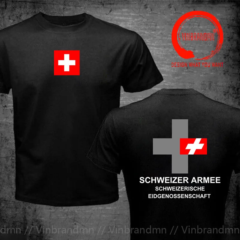 Army Swiss Confederation Switzerland CHE CH Confoederatio Helvetica T Shirt Swiss Armed Forces Tactical Military Country T-shirt