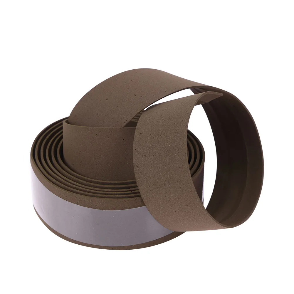 حزام مقود الدراجة الناعم القابل للتنفس، غير قابل للانزلاق، بني لركوب الدراجات، مقبض MTB، حزام إسفنجي لمقود الدراجة