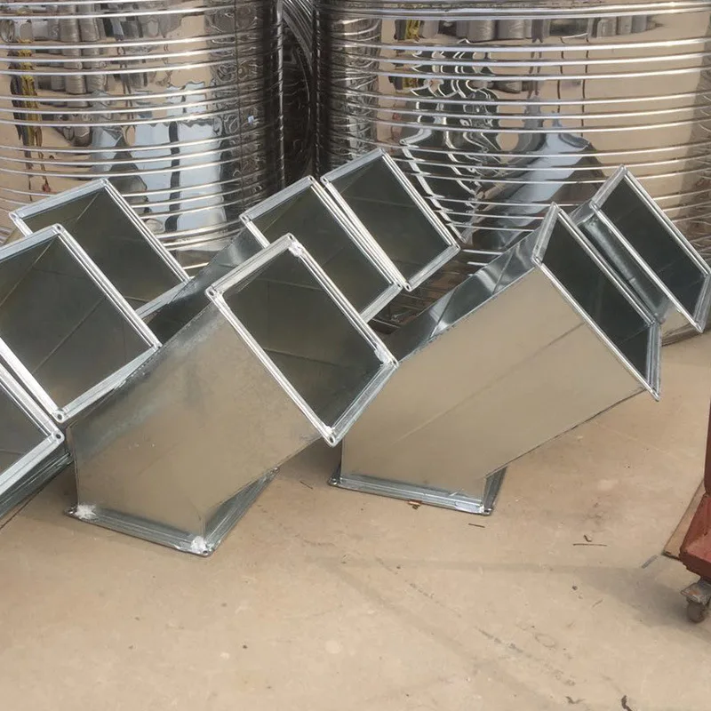 Gegalvaniseerd vierkant en spiraalvormig luchtkanaal met gepoedercoat oppervlak Fabrieksprijs HVAC-systeem Hot Sales Steel