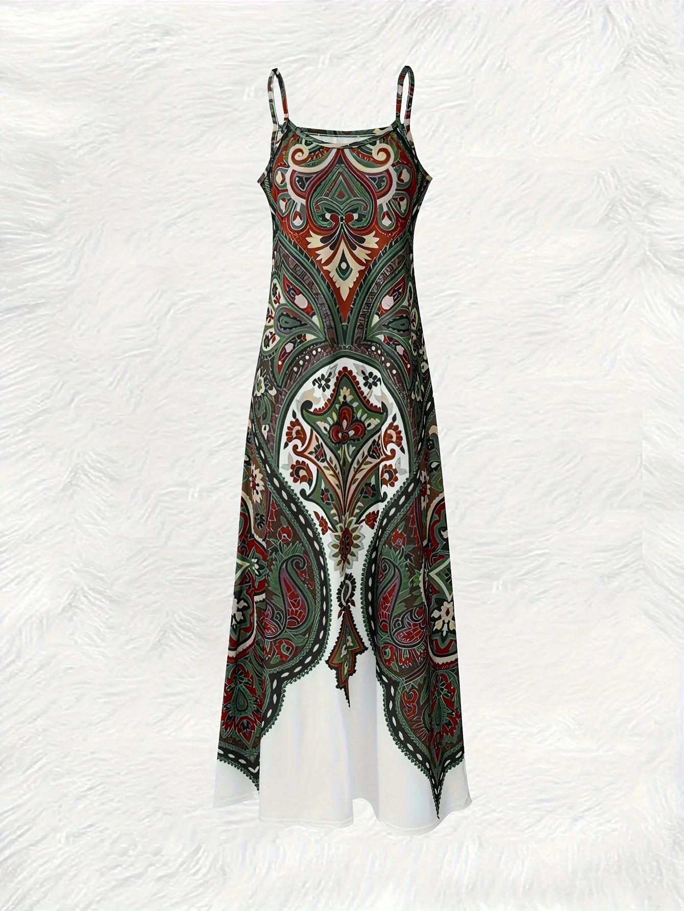 Maxi-jurk met spaghettibandjes - French Vintage Floral Midi Dress recensie en prijs