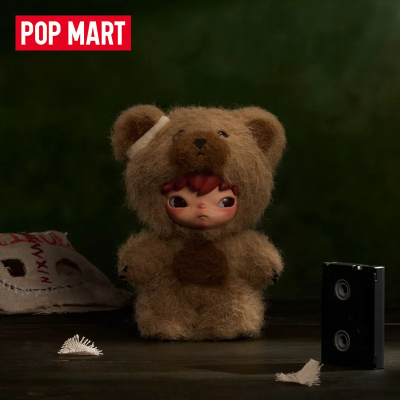 POP MART Hirono After Dark Serie Plüschpuppen-Anhänger Blindbox Mystery Box Puppe Niedliche Anime-Figur Überraschungstasche Spielzeug Schreibtischdekoration