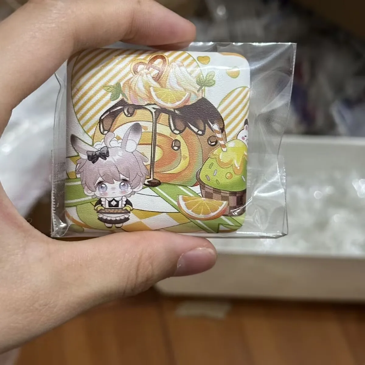 Оригинальный веерочный товары «Любовь и глубокий космос», авторизованный художник из искусственной кожи Fangfangba Ji, брошь со значком 50 × 50 мм, Стилус, Рафейль, Калеб