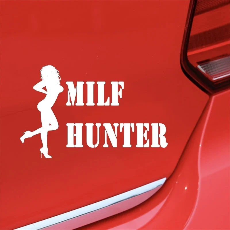 

Funny Car Sticker "Hunter Mode On" – Sexy Vinyl Decal for Rear Window Bumper, Waterproof Adult Humor Decoration