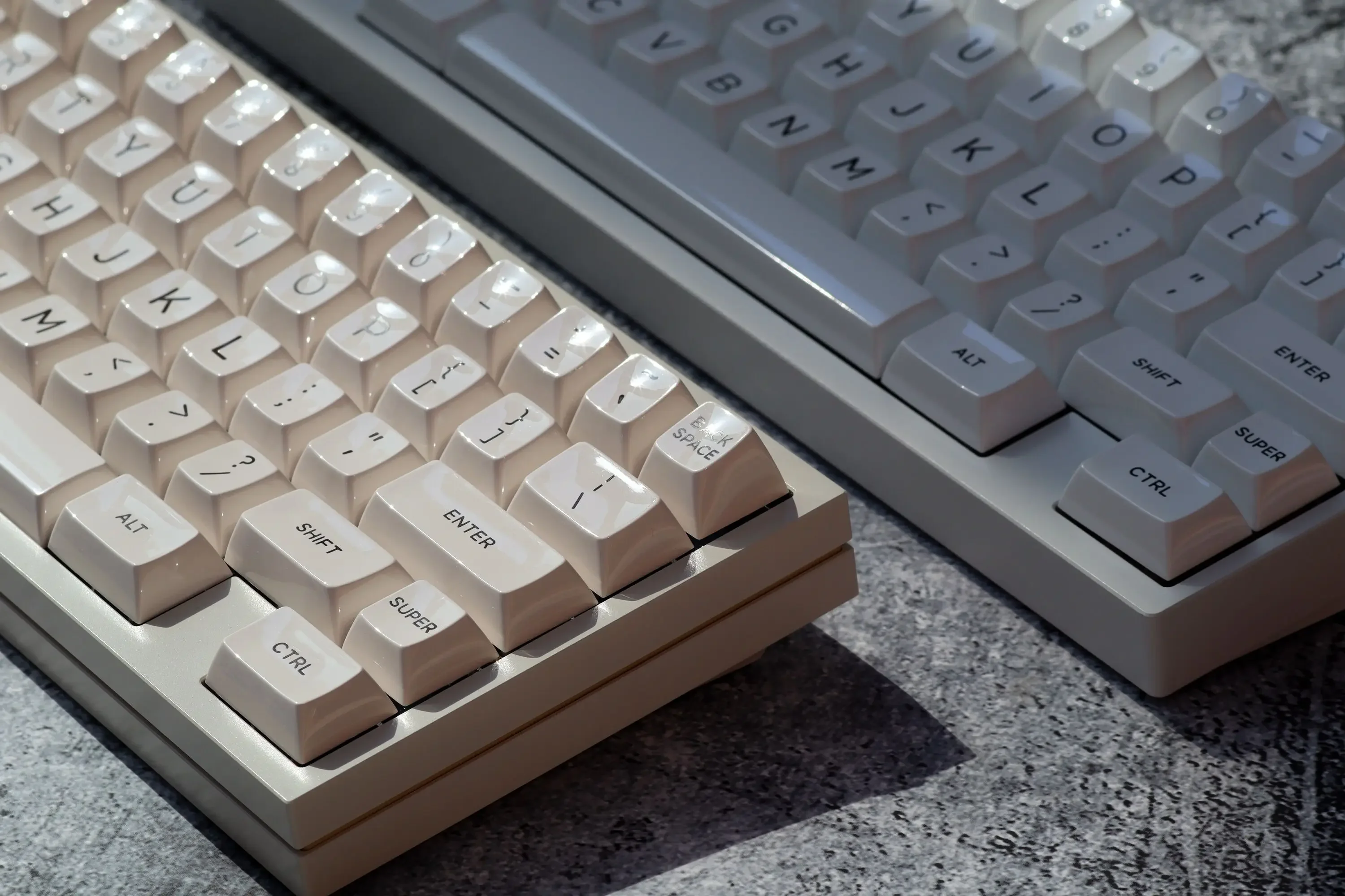 JTK HSA CREAMWHITE-Capuchons de touches de clavier ABS personnalisés, sphblades, haute brillance, profil HSA, capuchons de touches de jeu pour clavier mécanique, 152 touches