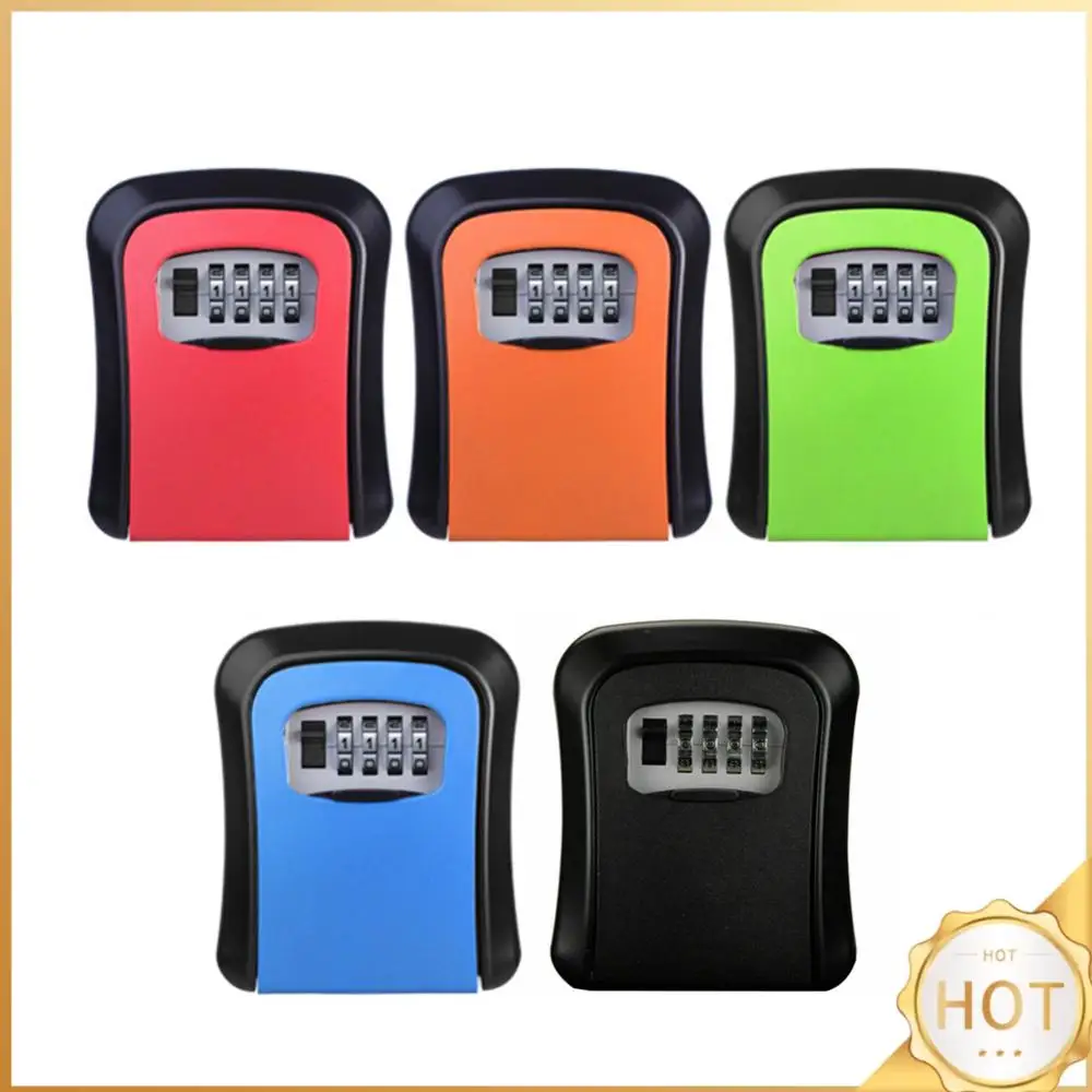 Code Lock Case 4 Digit Combination Password Wall Mount Key Box Password Lock ABS Plastics for Indoor Outdoor Key U Disk