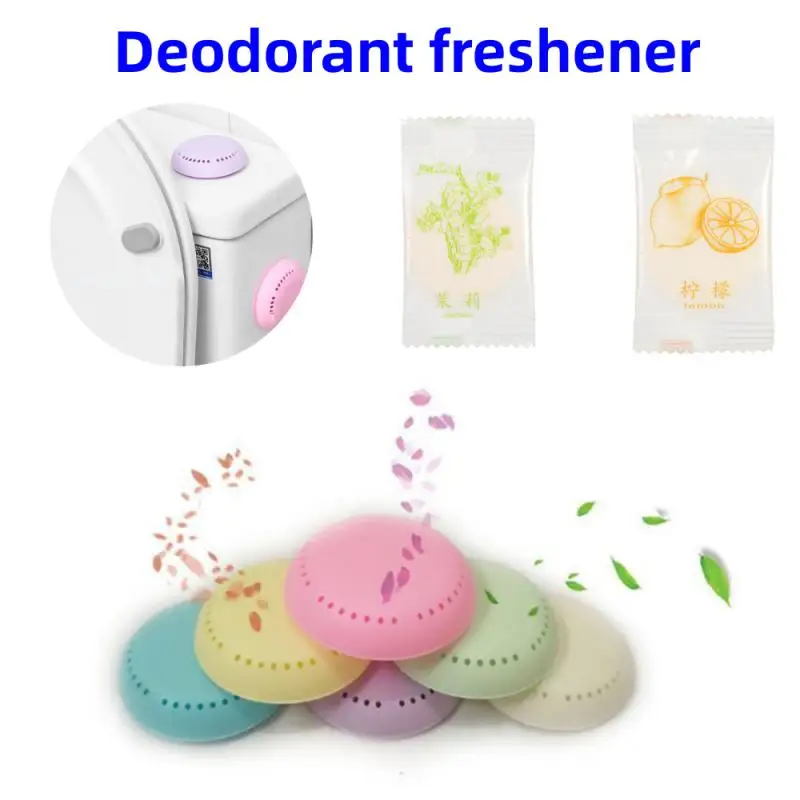 40PCS Solid Air Freshener Toilet Aromatherapy Fragrance Lasting Deodorant Bedroom Wardrobe Car Home Household Round Fresher