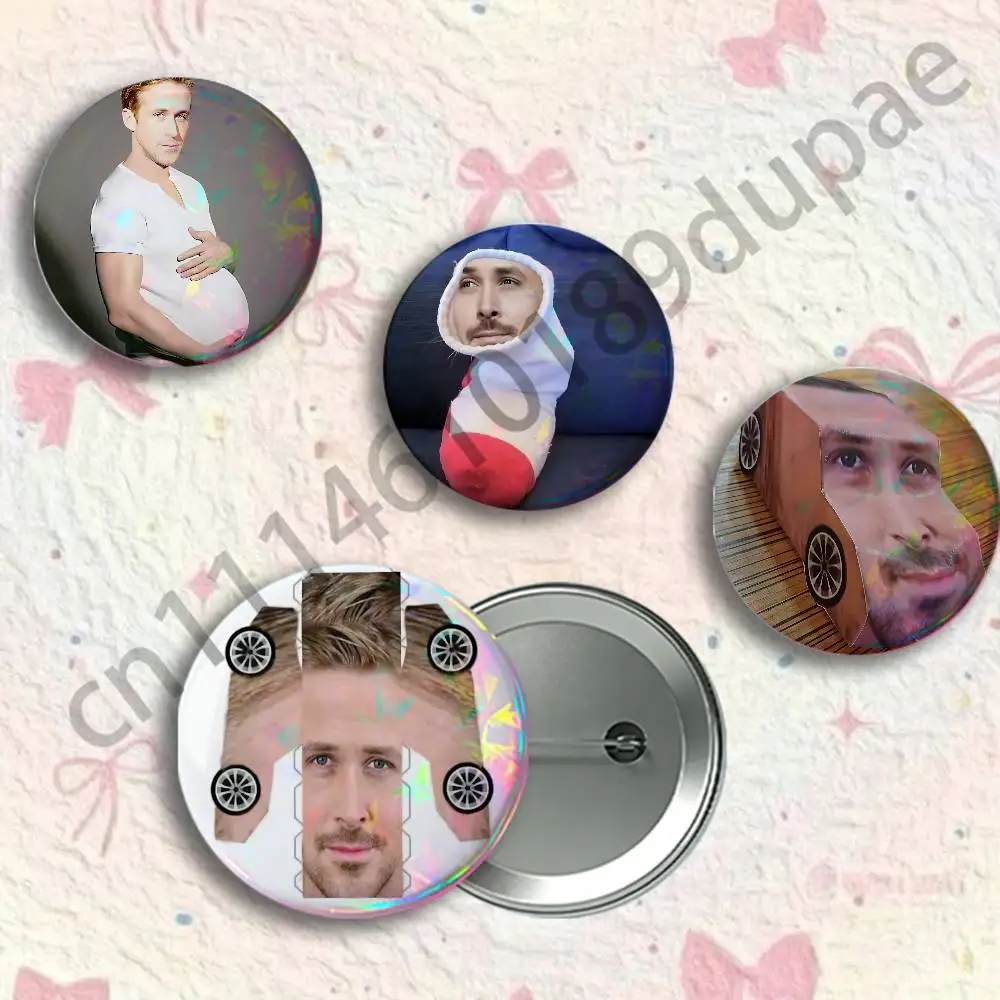 For Ryan G-Gosling Badges 25 32 44 58 75 mm Round Customizable Wholesale Fan goods Self-made fan freebies