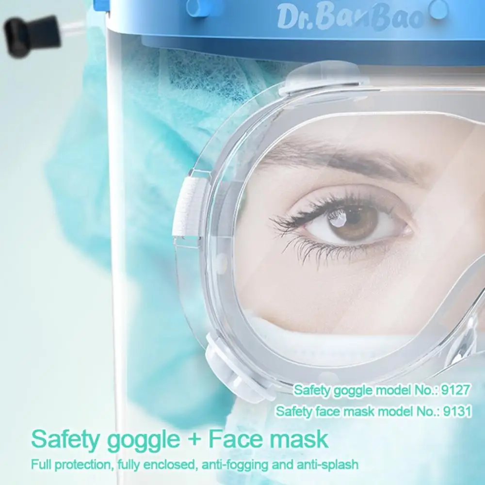 

Safety Clear Face Shield Visor Eye Protection dust-proof fog-proof Protective Prevent Saliva Splash Mask Screen Face protection