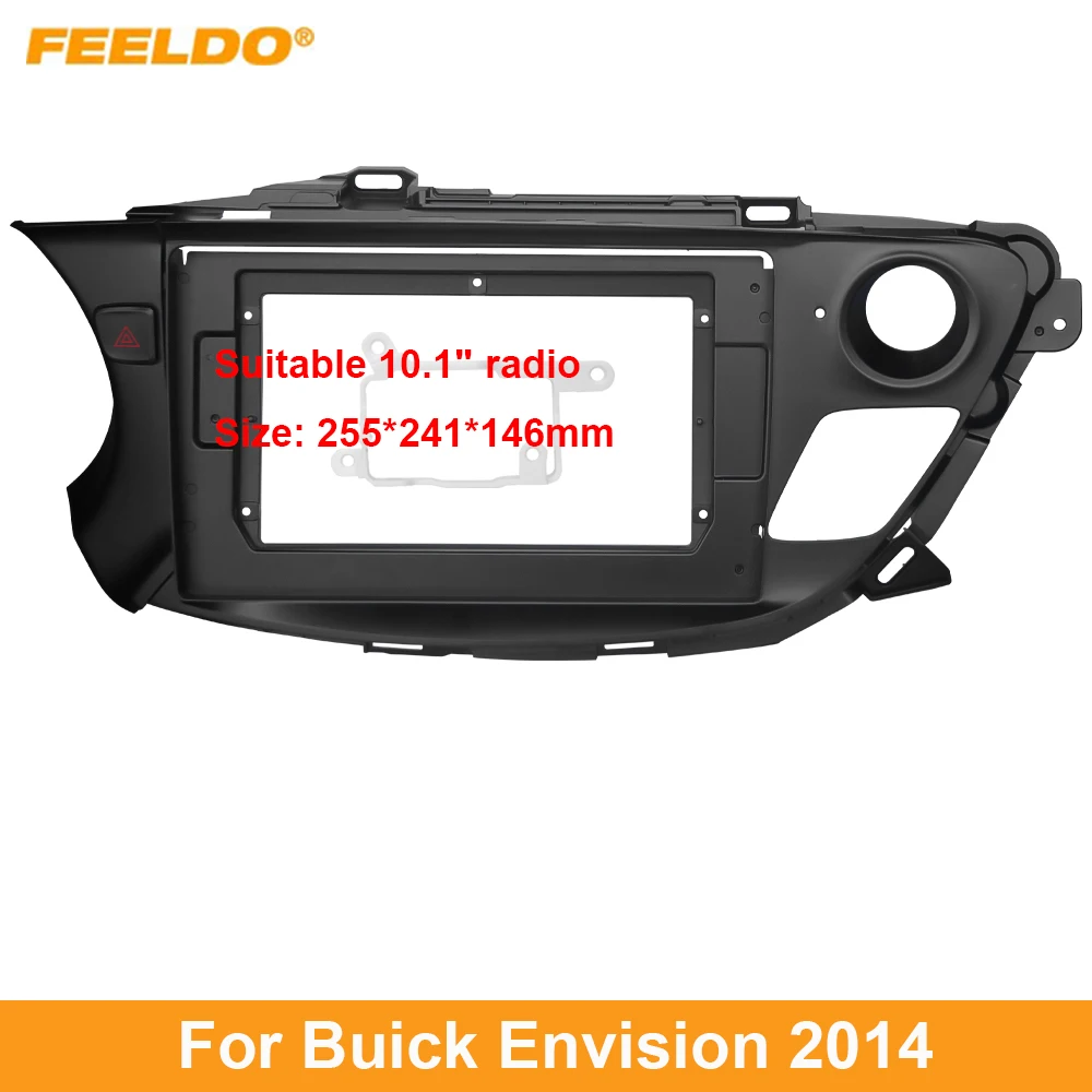 

FEELDO Car Audio 10.1" Big Screen Dash Fascia Panel Frame Kit Adapter For Buick Envision (2014) Radio Dash Frame